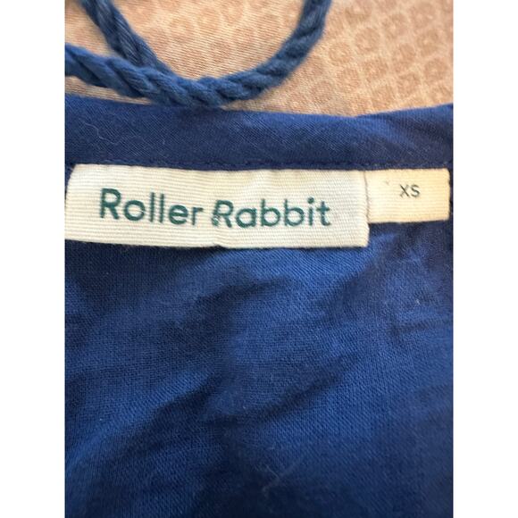 Roller Rabbit Lotus Embroidered Long Sleeve 100% Cotton Dress Size XS - Picture 6 of 12